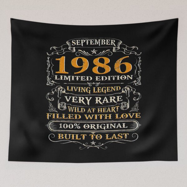 Item preview, 37th Birthday Gift 37 Years Old Retro Vintage September 1986 designed and sold by BargerStore.