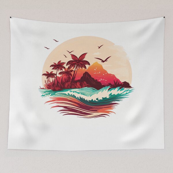 Item preview, Landscape ocean palm tree_gor#11 designed and sold by FunArt4You.