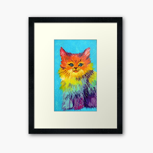 Item preview, Rainbow Kitty designed and sold by artbybutterfly.