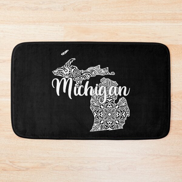 Item preview, Patriotic Decorative Mandala Style Map of Michigan designed and sold by mrhighsky.