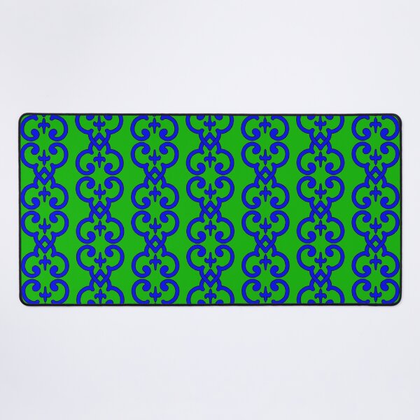 Item preview, Blue Grass Green Traditional Nautical Fluer De Lis  (2 of 4) designed and sold by ChristinasMess.