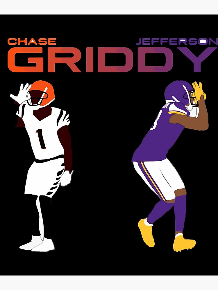 "The Griddy Duo, Justin Jefferson and Jammar Chase, Gift for Fans and