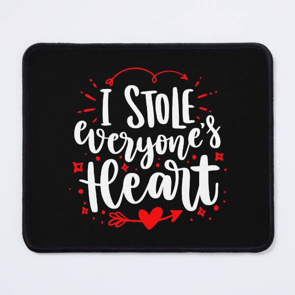 Item preview, I Stole Everyones Heart - White quotes & red heart designed and sold by jwebmarket.