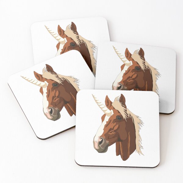 Item preview, Flaxen Chestnut unicorn  designed and sold by LeahcarsArt.