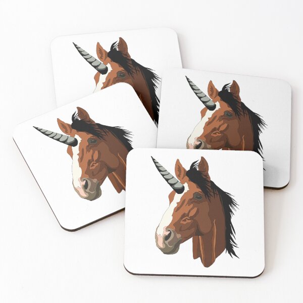 Item preview, Bay unicorn with a blaze designed and sold by LeahcarsArt.