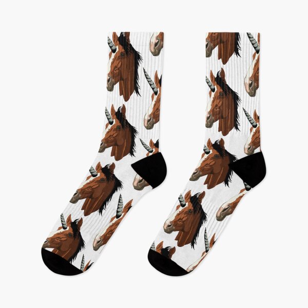 Item preview, Bay unicorn with a blaze designed and sold by LeahcarsArt.