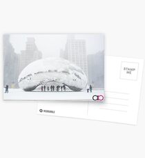 Bean Covered in Snow Postcards