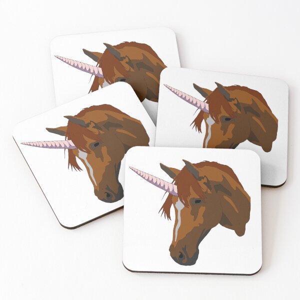 Item preview, Chestnut unicorn with a star and stripe designed and sold by LeahcarsArt.