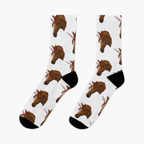 Item preview, Chestnut unicorn with a star and stripe designed and sold by LeahcarsArt.