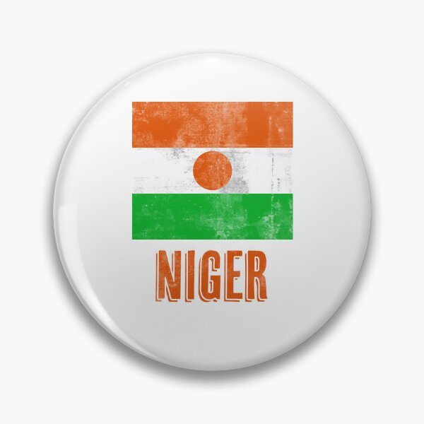 Item preview, Flag of Niger République du Niger drapeau du Niger "Grunge" look. designed and sold by KTSubz Faith & Fun Designs.