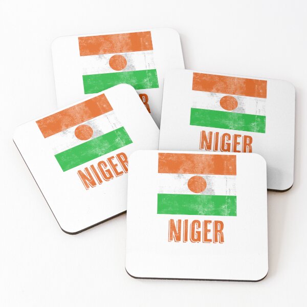 Item preview, Flag of Niger République du Niger drapeau du Niger "Grunge" look. designed and sold by KTSubz Faith & Fun Designs.