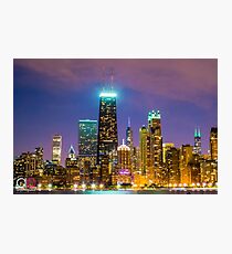 Chicago at Night Photographic Print