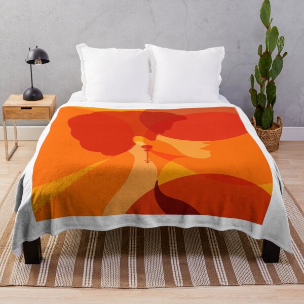 Item preview, Abstraction with a girl in orange shades designed and sold by Anhen-new-style.
