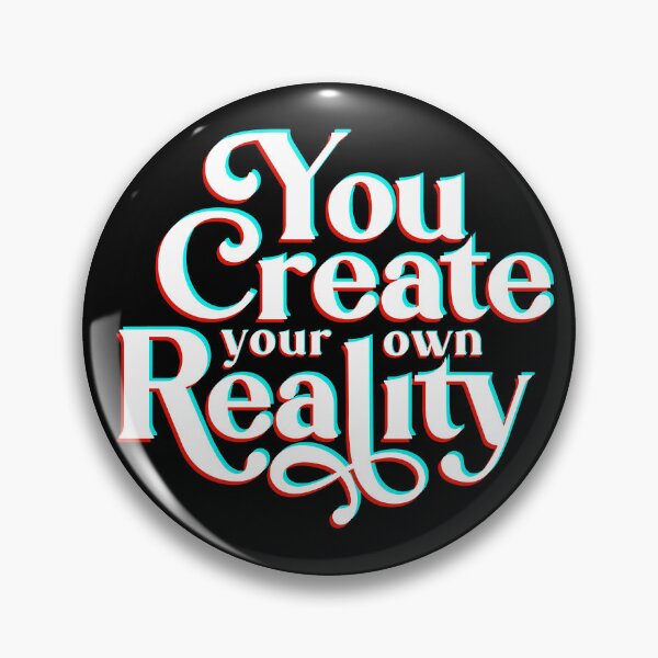 Item preview, You Create Your Own Reality Black White Spiritual Slogan designed and sold by JessicaAmber.