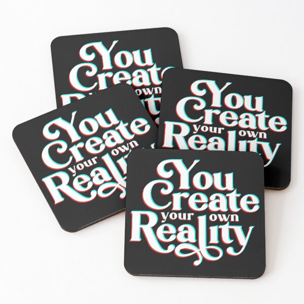 Item preview, You Create Your Own Reality Black White Spiritual Slogan designed and sold by JessicaAmber.