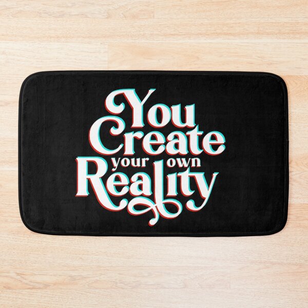 Item preview, You Create Your Own Reality Black White Spiritual Slogan designed and sold by JessicaAmber.