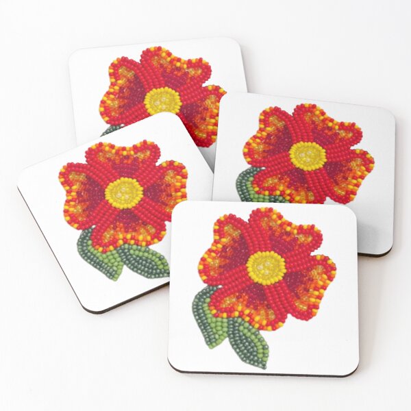 Item preview, Enlarged Fire Beaded Flower designed and sold by Jenannbrown.