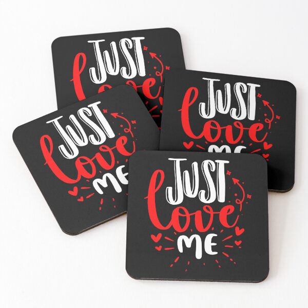 Item preview, Just Love Me - White quotes Red Love designed and sold by jwebmarket.
