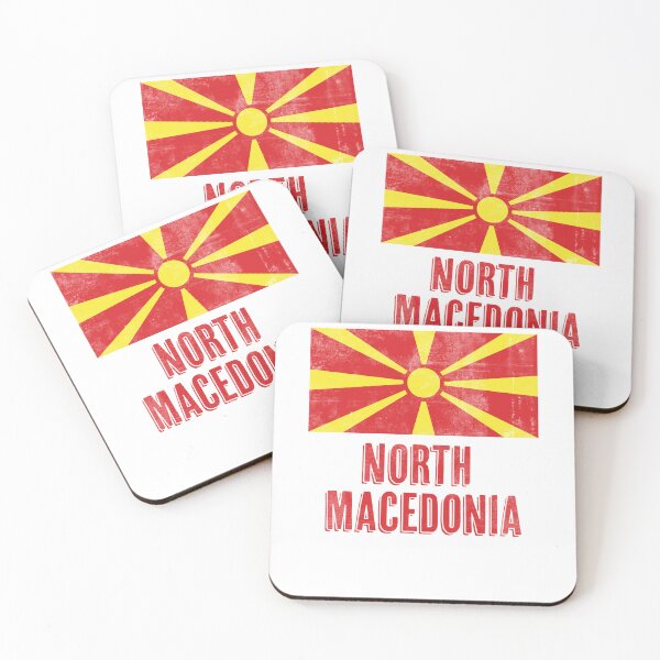Item preview, Flag of North Macedonia "Grunge" look. designed and sold by KTSubz Faith & Fun Designs.