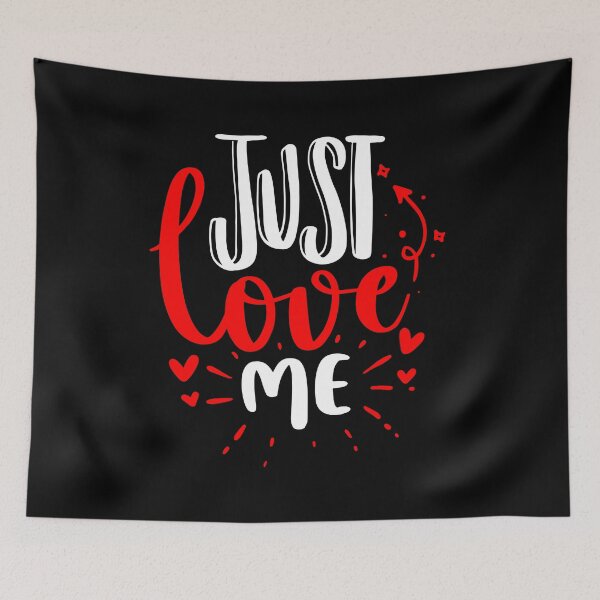 Item preview, Just Love Me - White quotes Red Love designed and sold by jwebmarket.