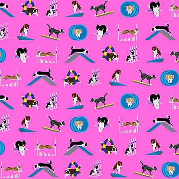 Artwork thumbnail, Border Collie Pattern by Kat-su