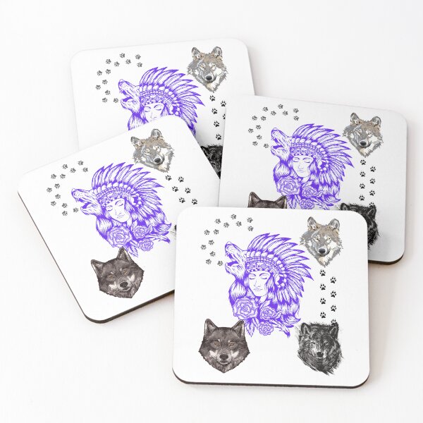 Item preview, Blue wolf lady designed and sold by RonelM.