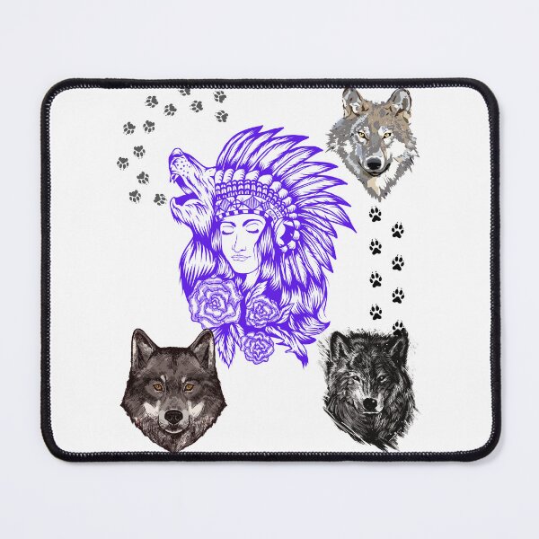 Item preview, Blue wolf lady designed and sold by RonelM.