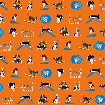 Artwork thumbnail, Border Collie Pattern by Kat-su