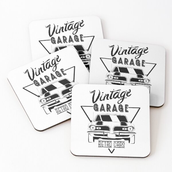 Item preview, Vintage garage - classic American muscle car designed and sold by retroDraw.