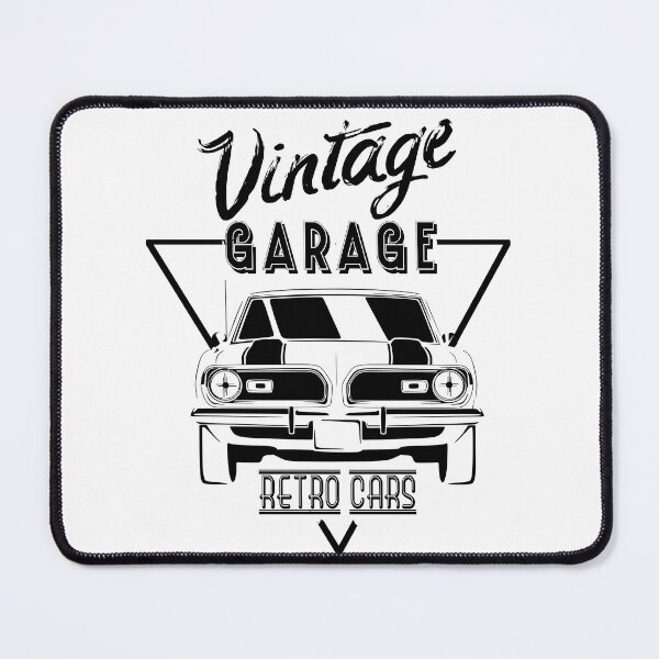 Item preview, Vintage garage - classic American muscle car designed and sold by retroDraw.