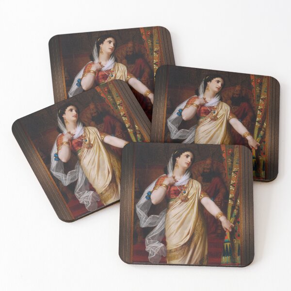 Item preview, Esther by Hugues Merle Remastered Xzendor7 Classical Art Old Masters Reproductions designed and sold by Xzendor7 Digital Art Creations.
