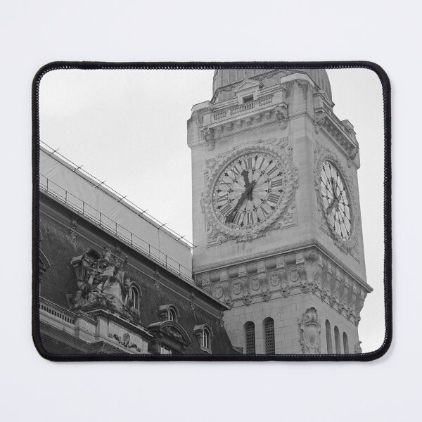 Item preview, Paris Gare de Lyon - Railway Station in Black and White designed and sold by CarolinaReina.