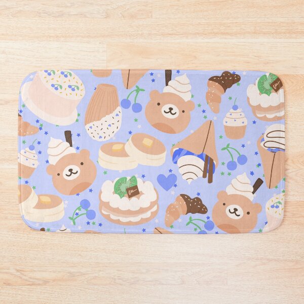Item preview, French Doodled Cute and Playful Cafe and Ice Cream Shop (blue) designed and sold by Dorina Larsdotter.