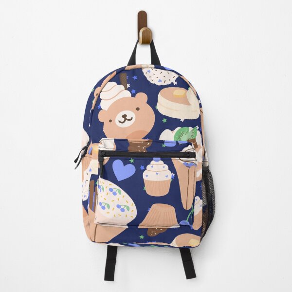 Item preview, French Doodled Cute and Playful Cafe and Ice Cream Shop (dark blue) designed and sold by Dorina Larsdotter.
