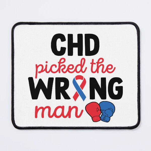Item preview, Inspirational CHD Quotes | CHD Picked The Wrong Man | Heart Fighter Gift designed and sold by AMINE  ★★★★★.