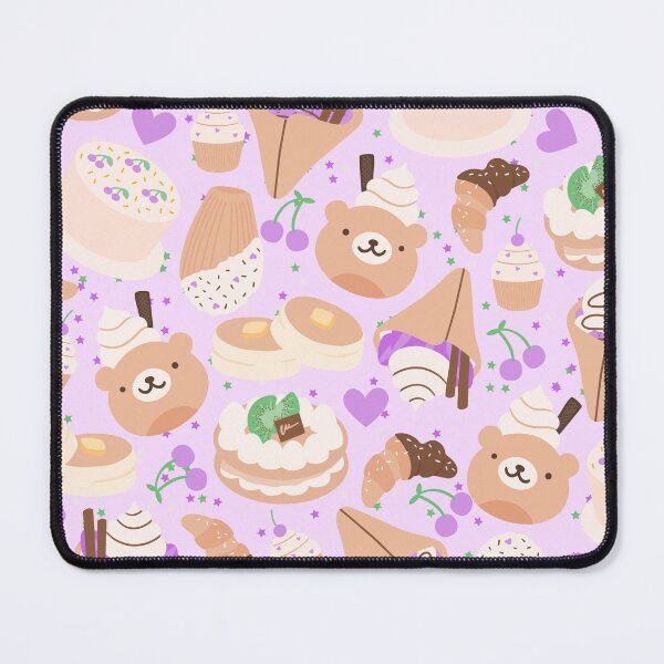 Item preview, French Doodled Cute and Playful Cafe and Ice Cream Shop (purple) designed and sold by Dorina Larsdotter.