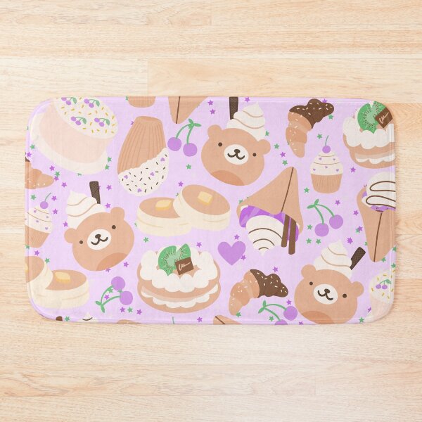 Item preview, French Doodled Cute and Playful Cafe and Ice Cream Shop (purple) designed and sold by Dorina Larsdotter.