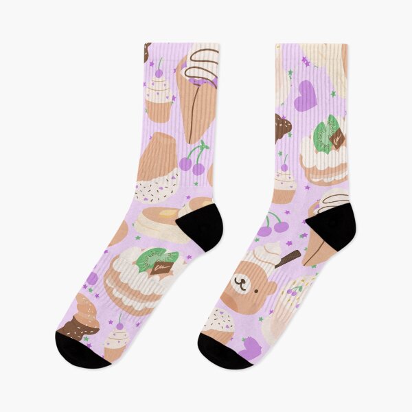 Item preview, French Doodled Cute and Playful Cafe and Ice Cream Shop (purple) designed and sold by Dorina Larsdotter.