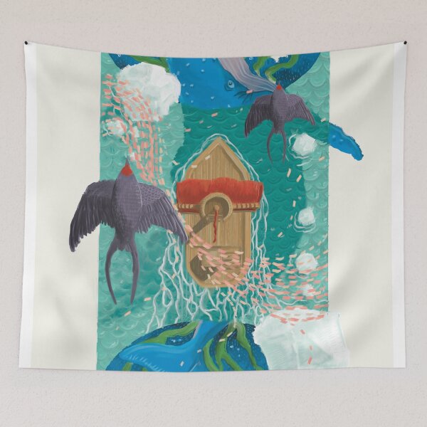 Item preview, Majestic Blue Whale Encounter designed and sold by UntaiStudio.