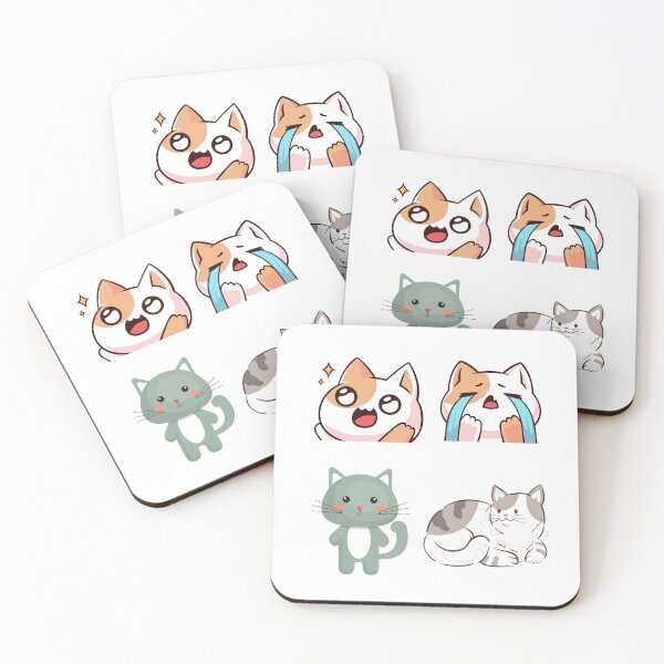 Item preview, Anime Cat Sticker Pack designed and sold by LuckyCatStore.