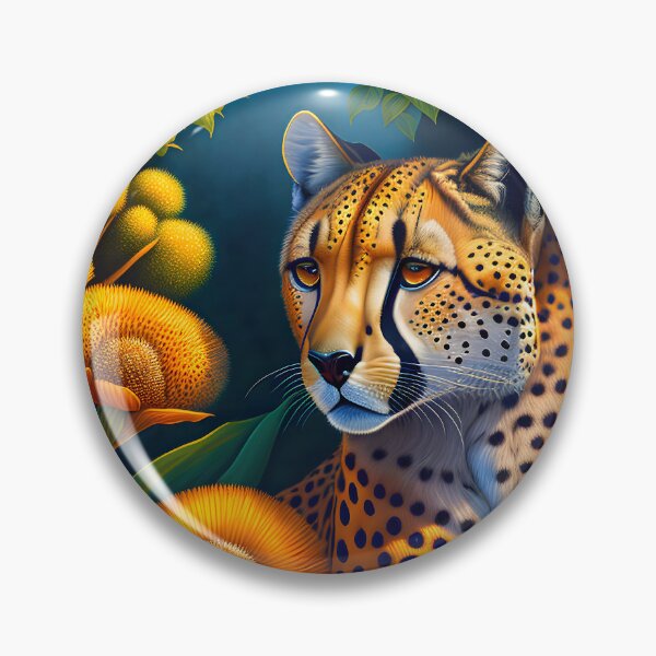 Item preview, Cheetah Flowers  designed and sold by @adorcharm Modern & Classic AI Art.