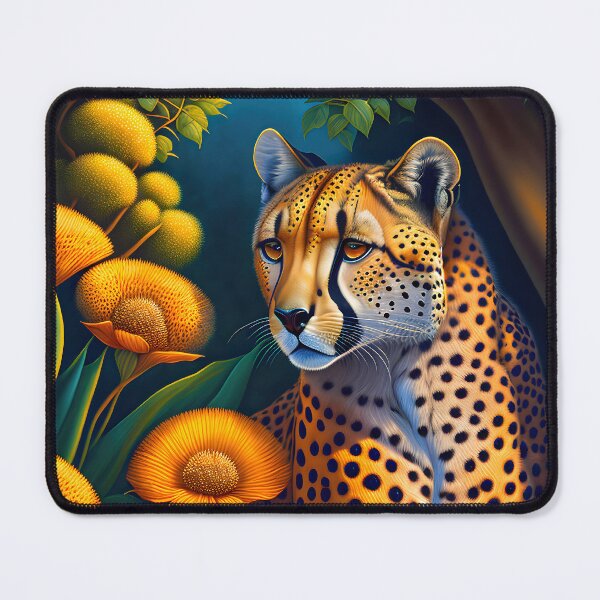 Item preview, Cheetah Flowers designed and sold by @adorcharm Modern & Classic AI Art.