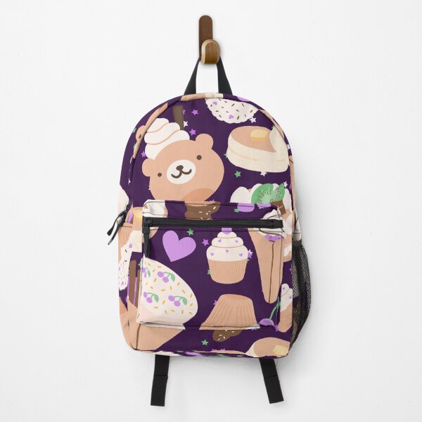 Item preview, French Doodled Cute and Playful Cafe and Ice Cream Shop (dark purple) designed and sold by Dorina Larsdotter.