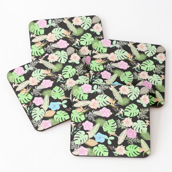 Item preview, Tropical color with Hawaiian leaves and flowers designed and sold by Bela Ambrus.