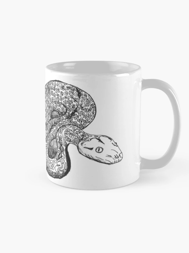 Thumbnail 3 of 6, Coffee Mug, Recursive Reticulated Python designed and sold by whatnick.