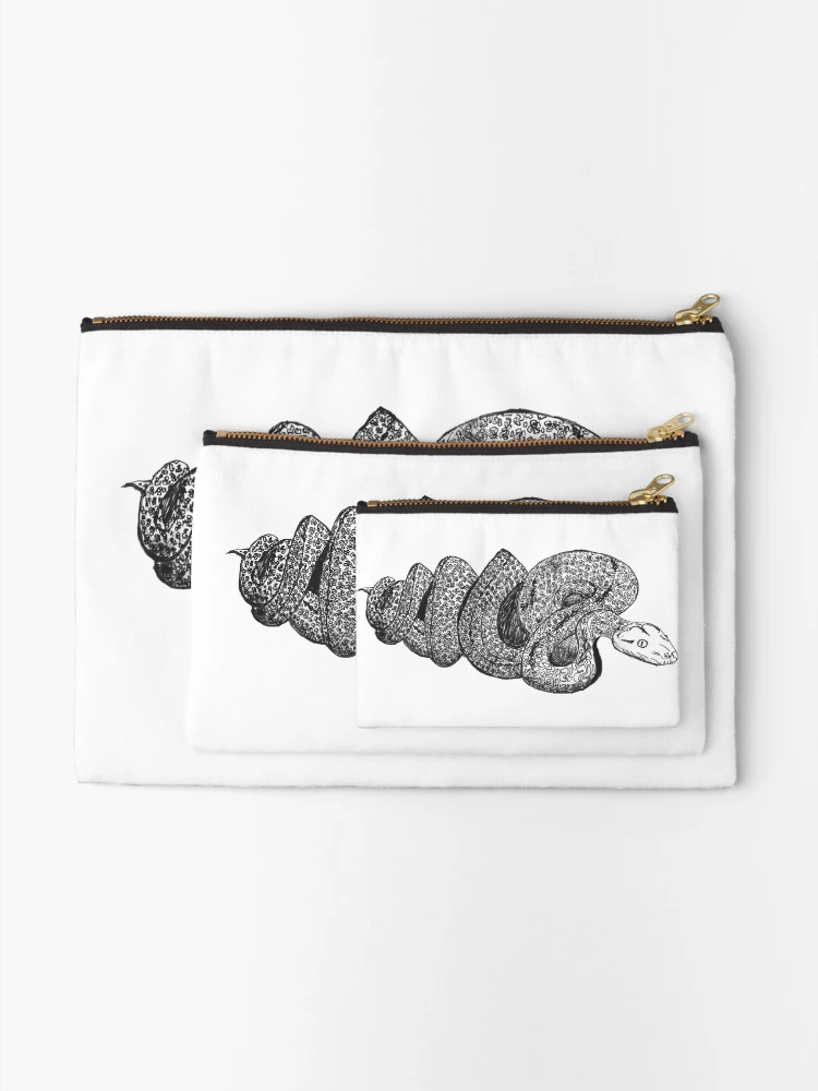 Thumbnail 2 of 4, Zipper Pouch, Recursive Reticulated Python designed and sold by whatnick.