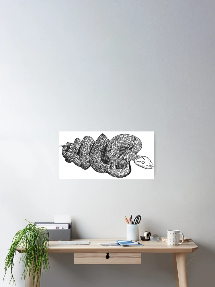 Thumbnail 2 of 3, Poster, Recursive Reticulated Python designed and sold by whatnick.