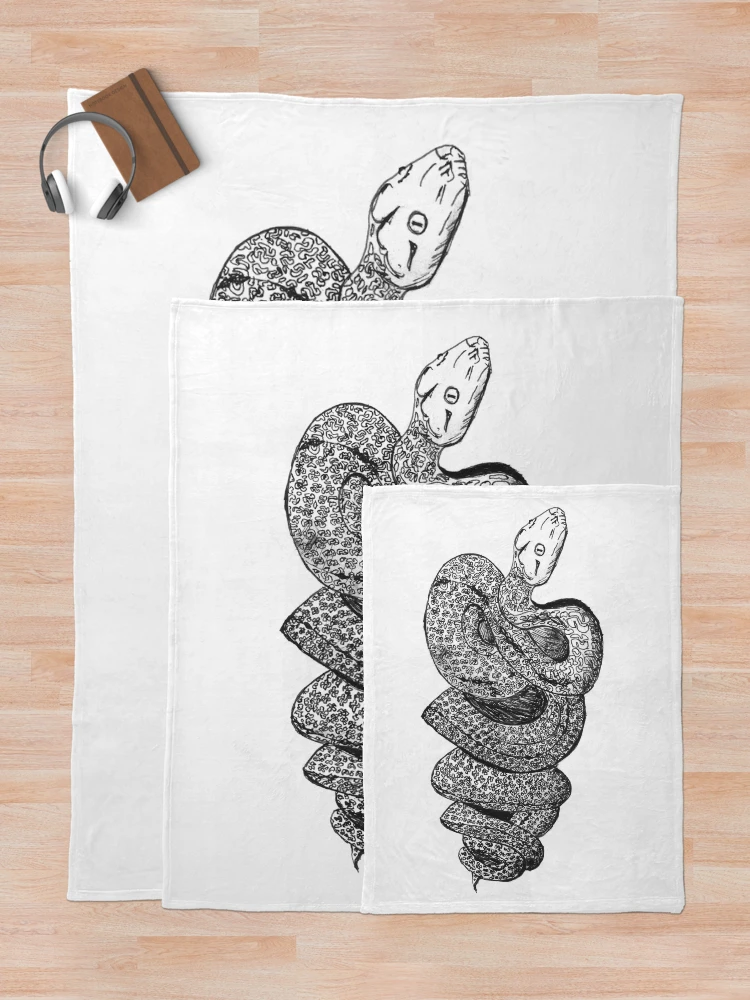Thumbnail 5 of 6, Throw Blanket, Recursive Reticulated Python designed and sold by whatnick.