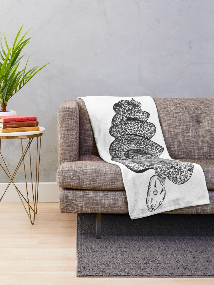 Thumbnail 2 of 6, Throw Blanket, Recursive Reticulated Python designed and sold by whatnick.