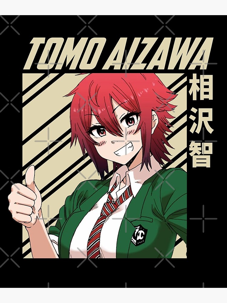 Tomo Aizawa Eyes Cute Blushing Face from Tomo-chan Is a Girl or Tomo-chan  wa Onnanoko Anime, Black Poster for Sale by Animangapoi